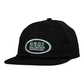 Real - Oval Embroidered Adjustable Strapback (Black)